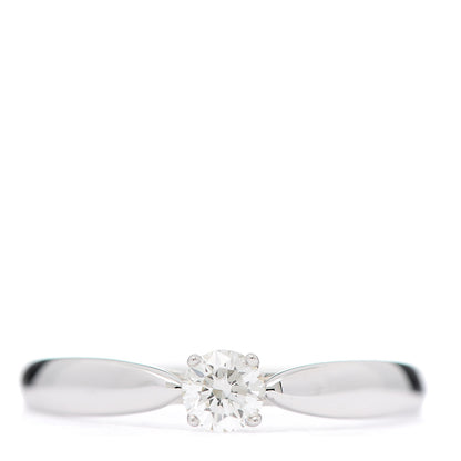 Tiffany Platinum Diamond .18ct Harmony Solitaire Engagement Ring 52 6 1 of 9