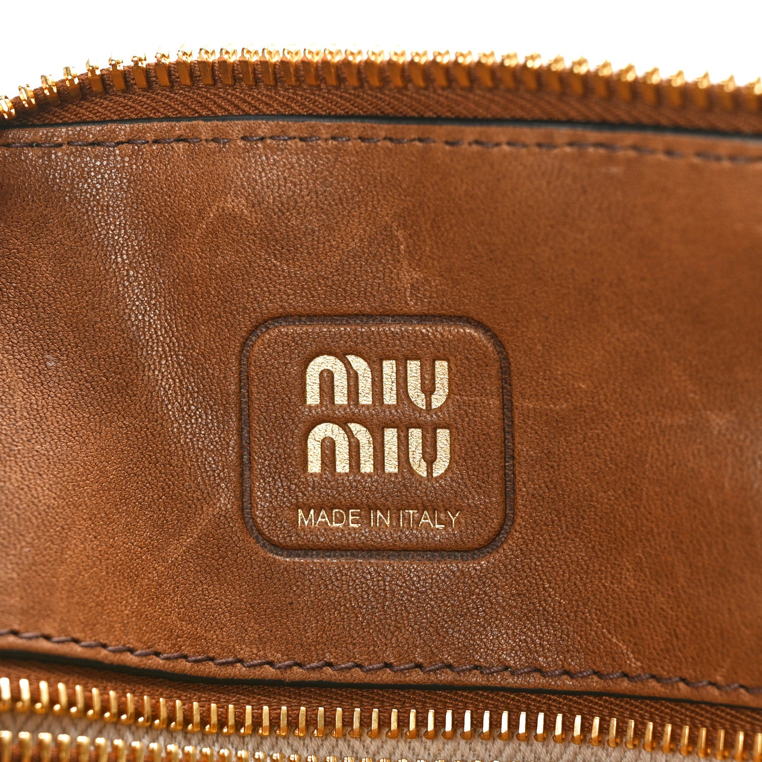Miu Miu Nappa Aviator Small Aventure Bag Rovere 6 of 9