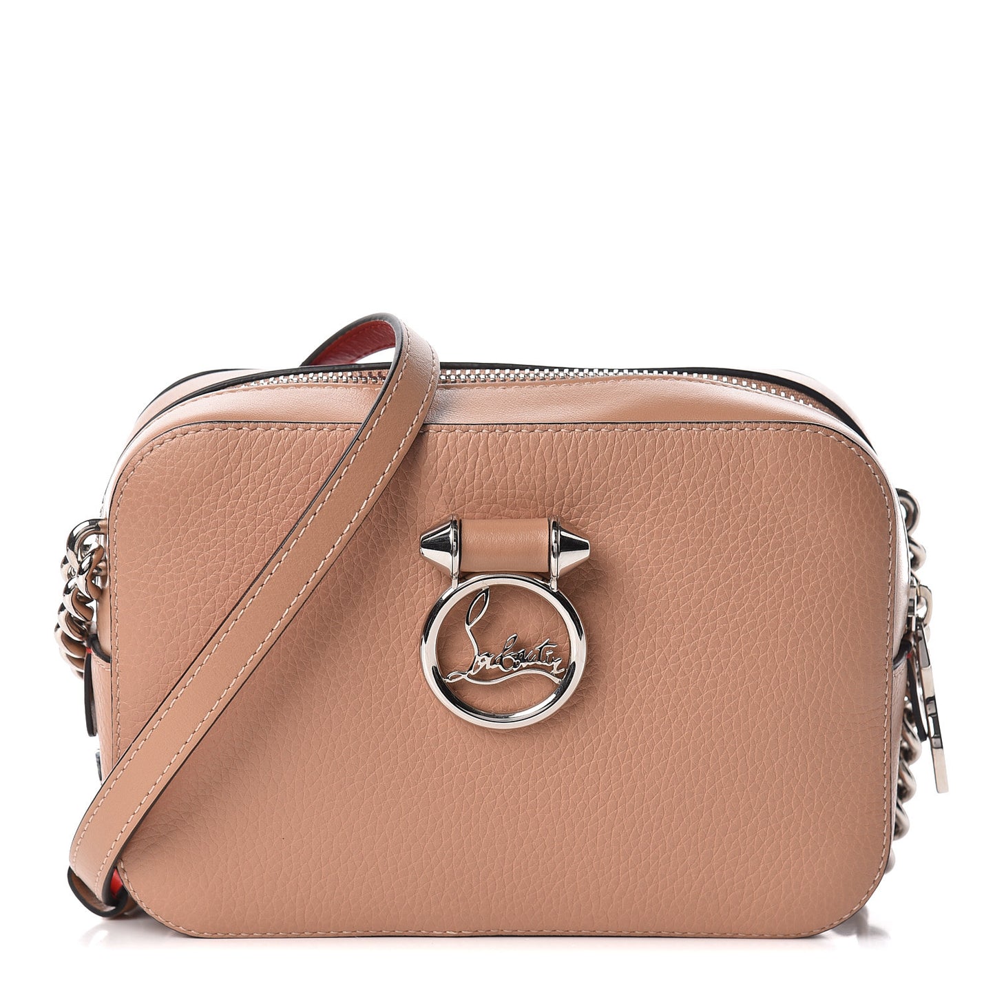Calfskin Mini Rubylou Crossbody Nude