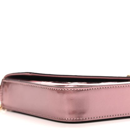 Louis Vuitton Vernis Pochette Felicie Chain Wallet Metallic Pale Pink 8 of 9