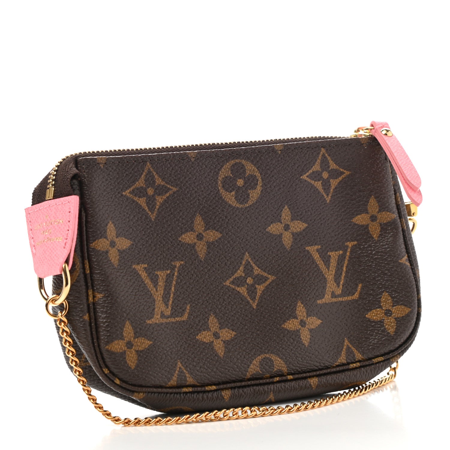 Louis Vuitton Monogram Illustre Mini Pochette Accessories Rose 3 of 7