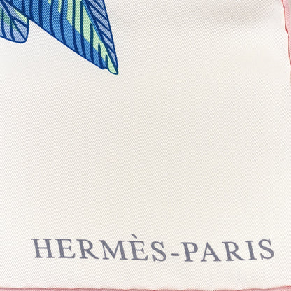 Hermes Silk Giant Toucans De Paradis Scarf 140 White Bleu Multicolor 2 of 5