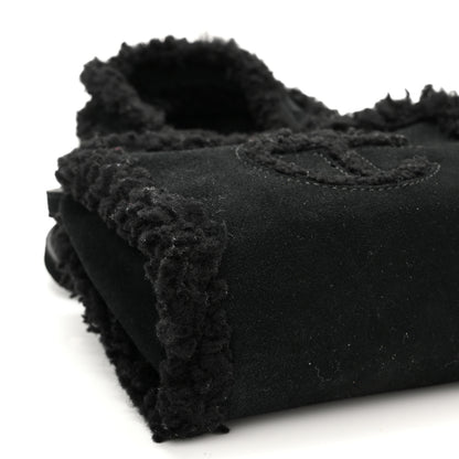 Telfar X UGG Suede Shearling Small Shopping Bag Black 11 of 12