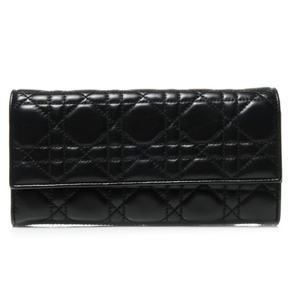 Christian Dior Lambskin Cannage Evening Clutch Black 1 of 8