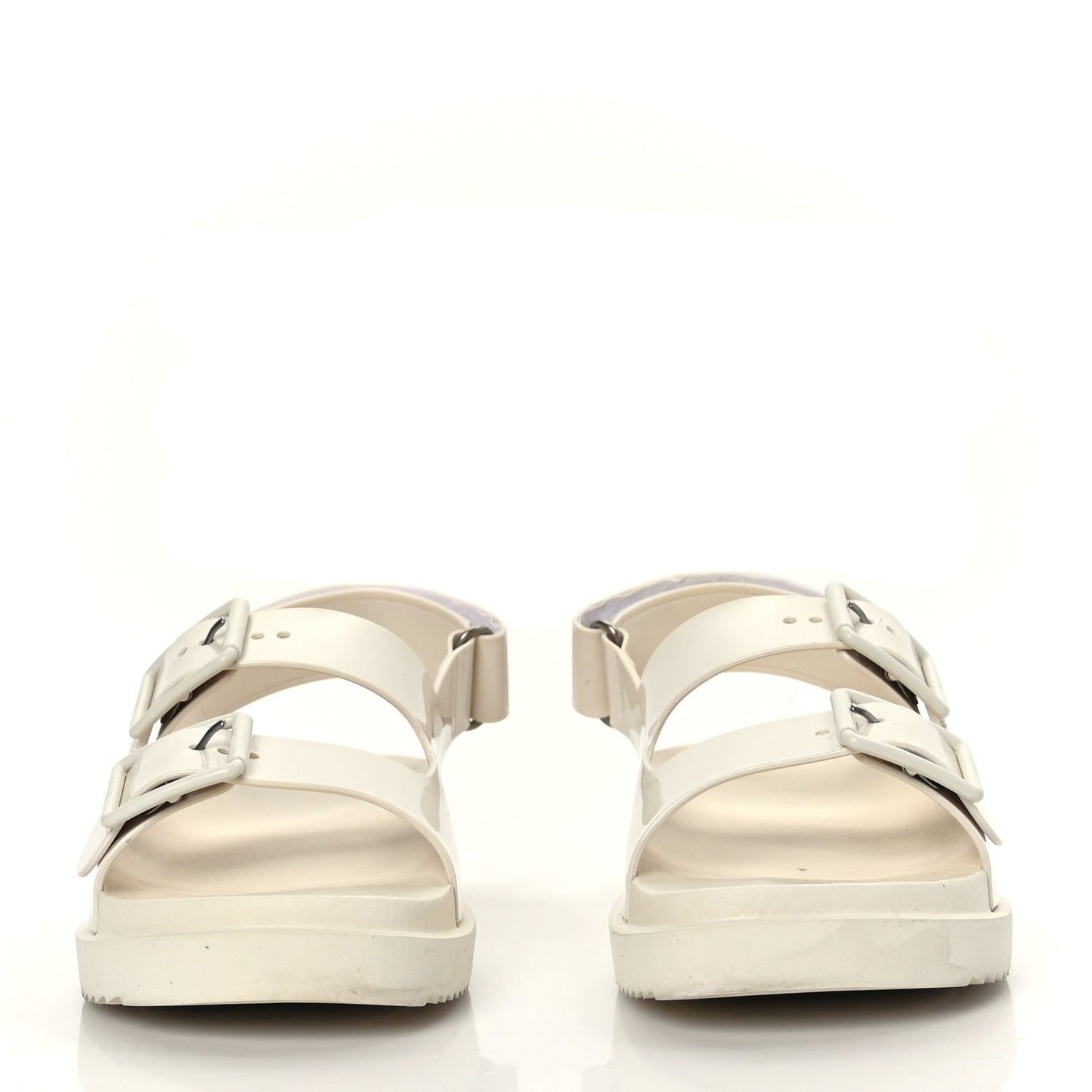 Gucci Rubber Mini Double G Womens Isla Dad Sandals 38 Dusty White 2 of 8