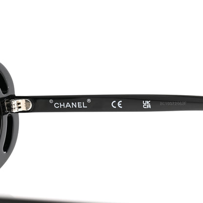 Chanel Acetate Oval Sunglasses 71571A Black 5 of 7