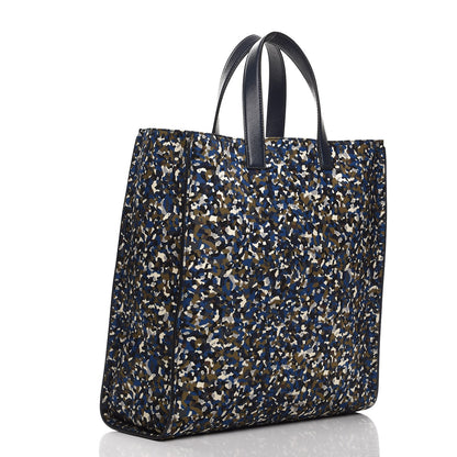 Fendi Nylon Vitello Elite Flamingo Granite Lightning Monster Eyes Vertical Tote Military Lavagna Multicolor 3 of 8