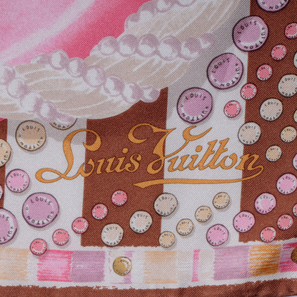 Louis Vuitton Silk Carre Escale Square Scarf Fuchsia 3 of 5