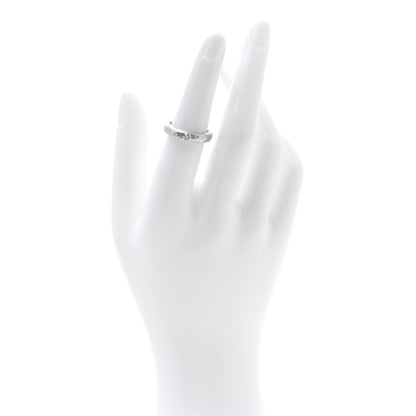 Tiffany 18K White Gold Diamond Paloma Picasso Hammered Ring 52 6 2 of 7