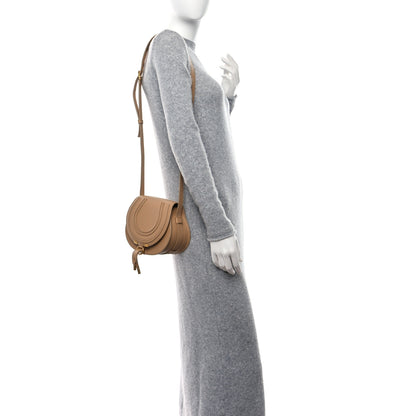 Chloe Grained Calfskin Small Marcie Saddle Bag Root Beige 2 of 9