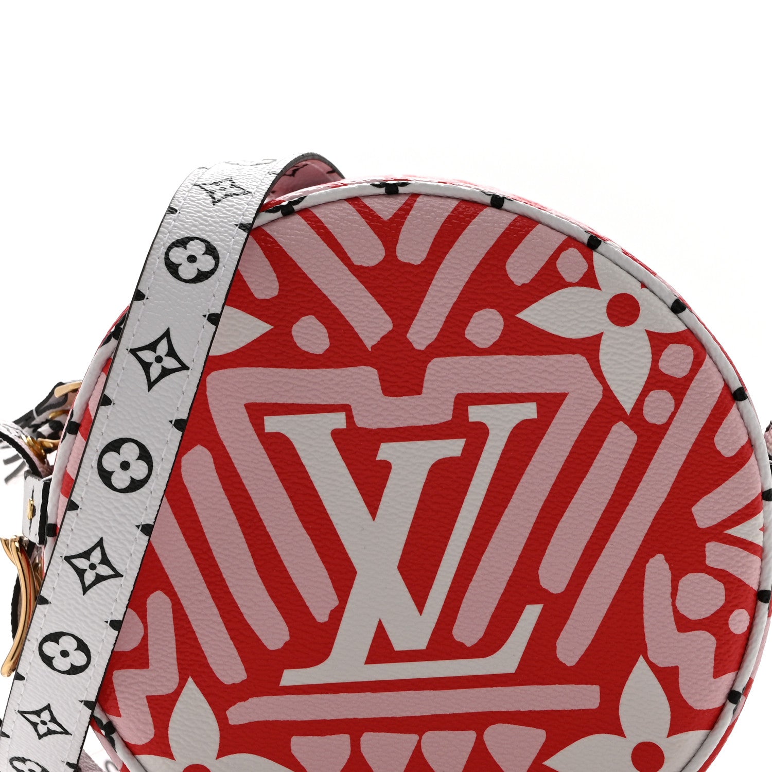 Louis Vuitton Monogram Giant Crafty Boite Chapeau Souple PM Rouge Rose Creme 7 of 9