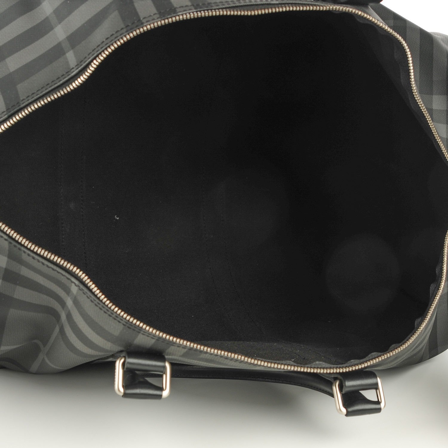 Burberry Nova Check Duffle Bag Black Charcoal 5 of 7