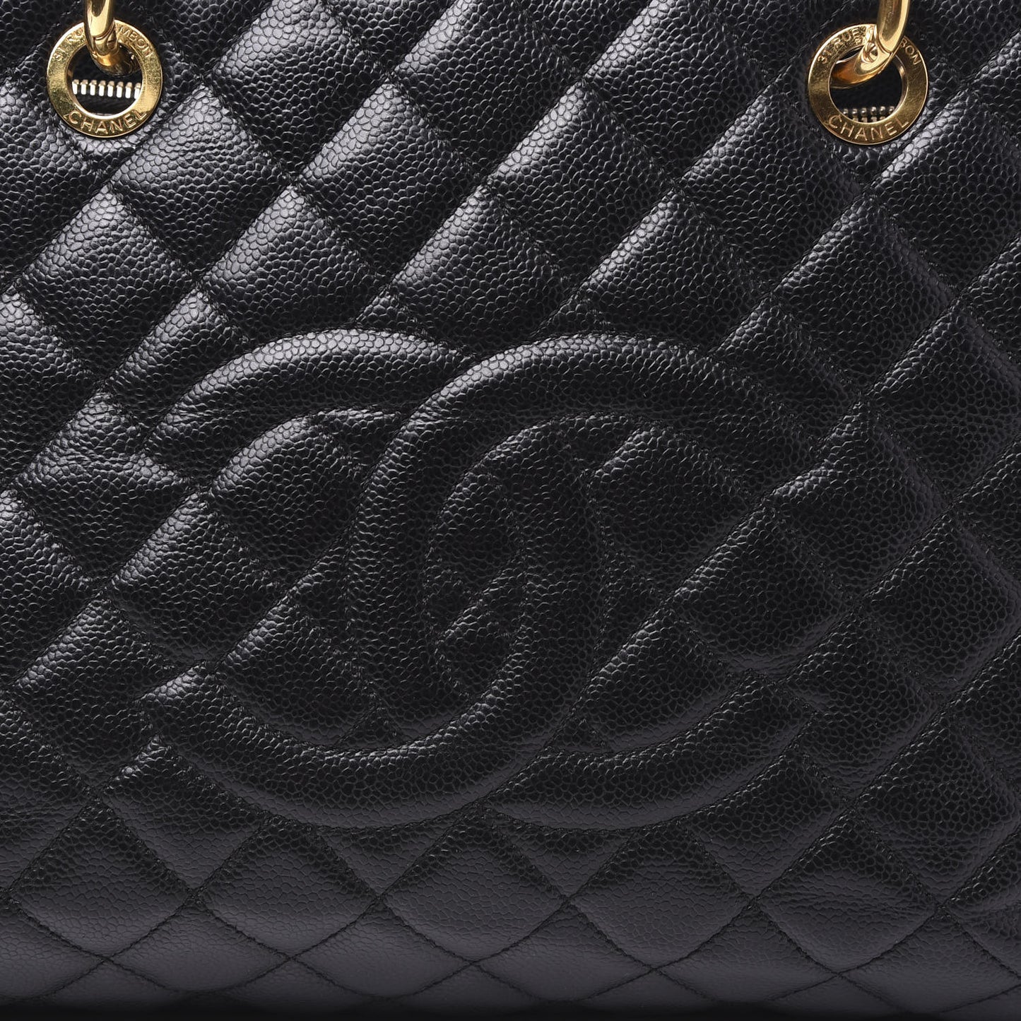 Caviar Quilted XL Grand Shopping Tote GST Black