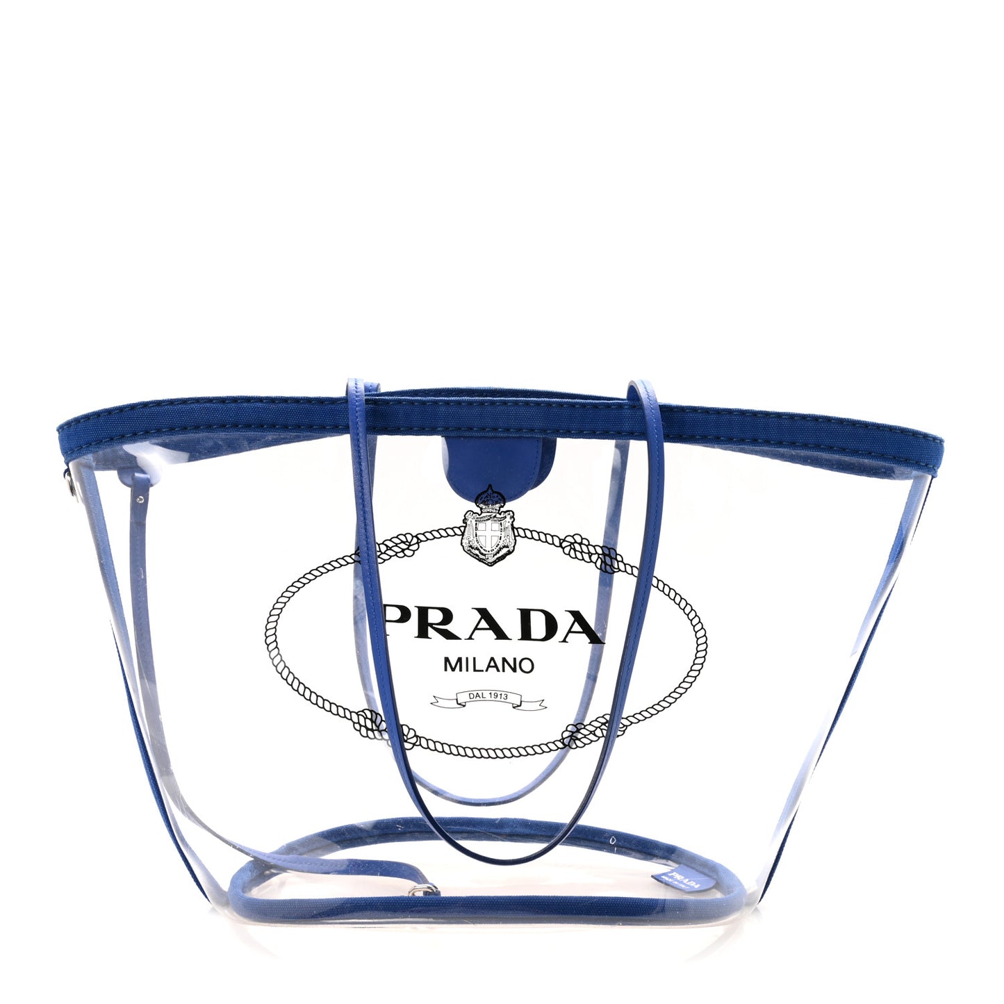 PVC Canapa Tote Cobalto