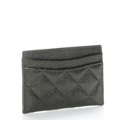 Chanel Caviar Quilted Card Holder Dark Charcoal 3 of 8
