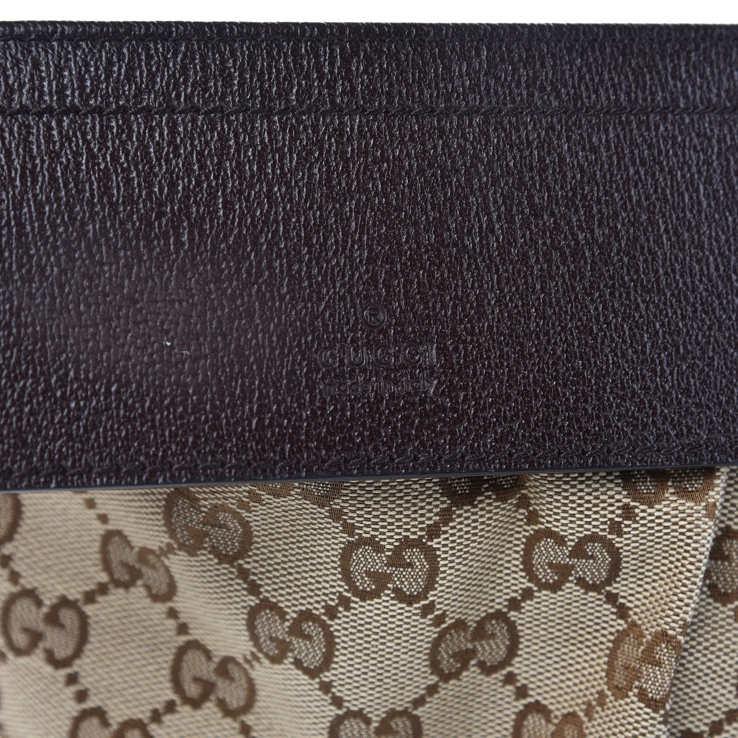 Gucci Monogram Web Belt Bag Dark Brown 8 of 9