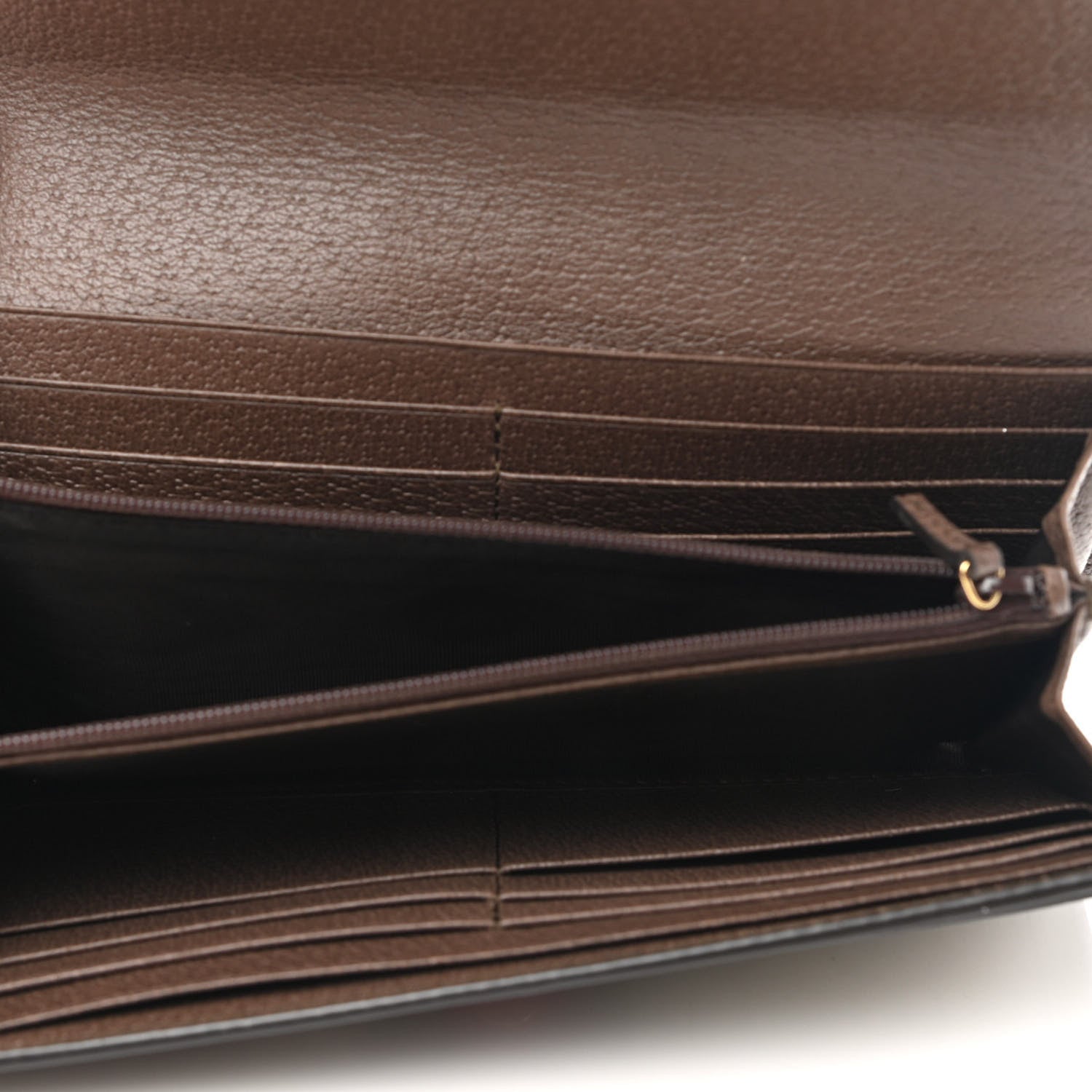 Gucci GG Supreme Monogram Web Ophidia Continental Wallet Brown 5 of 9