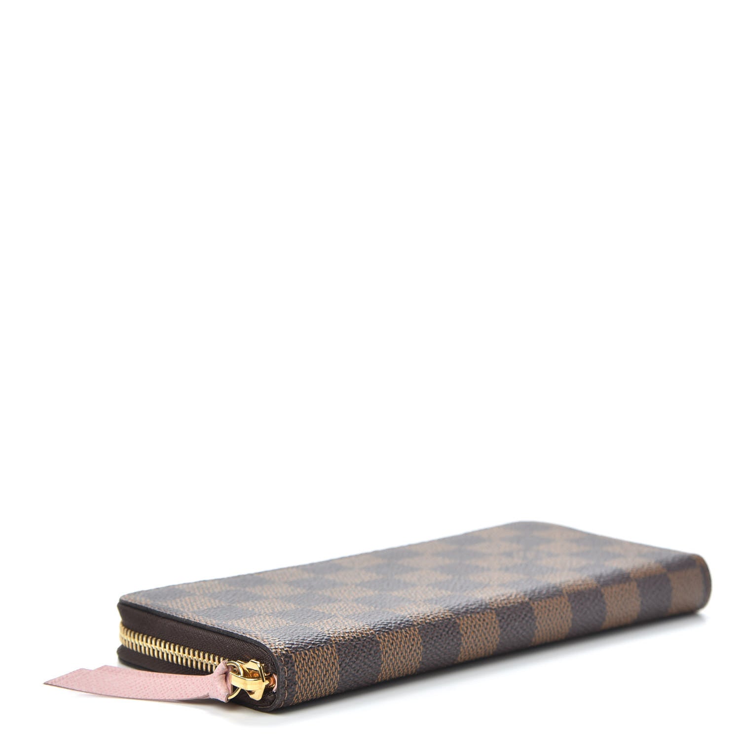 Louis Vuitton Damier Ebene Clemence Wallet Rose Ballerine 4 of 9