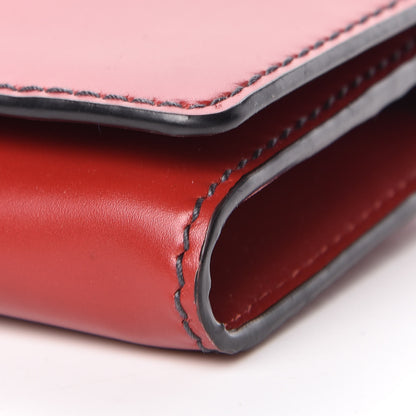 Christian Dior Calfskin D Fence Croisiere Chain Wallet Red 10 of 12