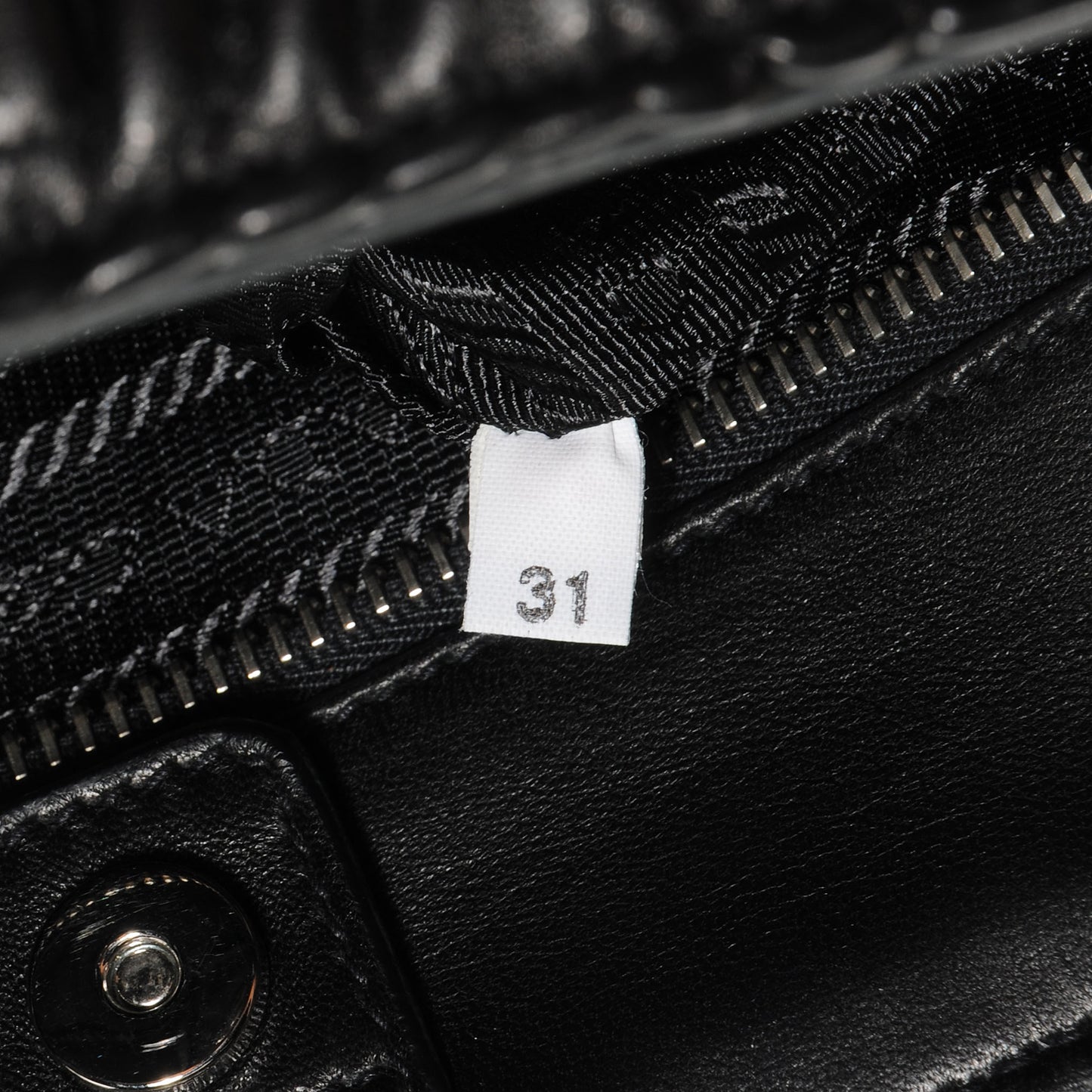 Nappa Chevron Bag Nero Black