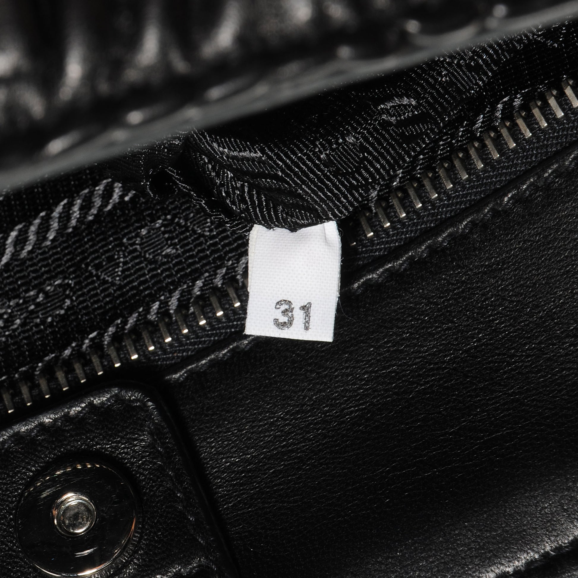 Prada Nappa Chevron Bag Nero Black 9 of 10