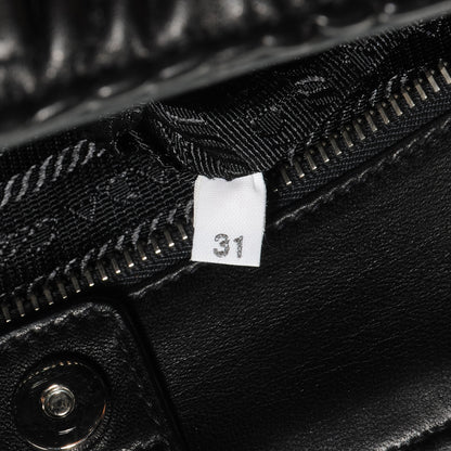 Prada Nappa Chevron Bag Nero Black 9 of 10