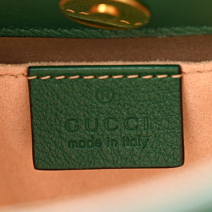 Gucci Wonka Grain Calfskin Small Diana Tote Bag Green Yellow Fluo 6 of 10