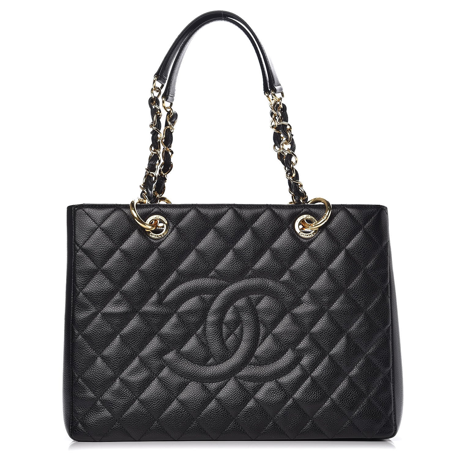Chanel Caviar Quilted Grand Shopping Tote GST Black 1 of 11