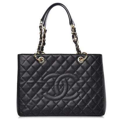 Chanel Caviar Quilted Grand Shopping Tote GST Black 1 of 11