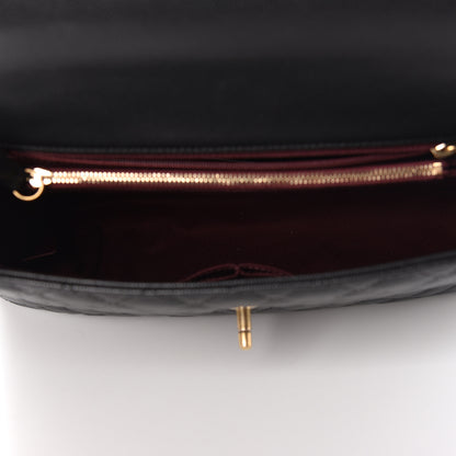 Chanel Caviar Quilted Medium Coco Handle Flap Black 8 of 12