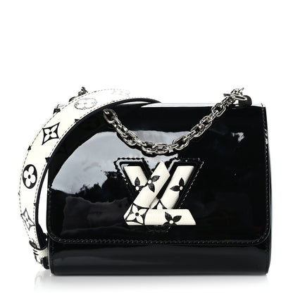 Louis Vuitton Patent Monogram Twist Shoulder Bag PM Black 1 of 9