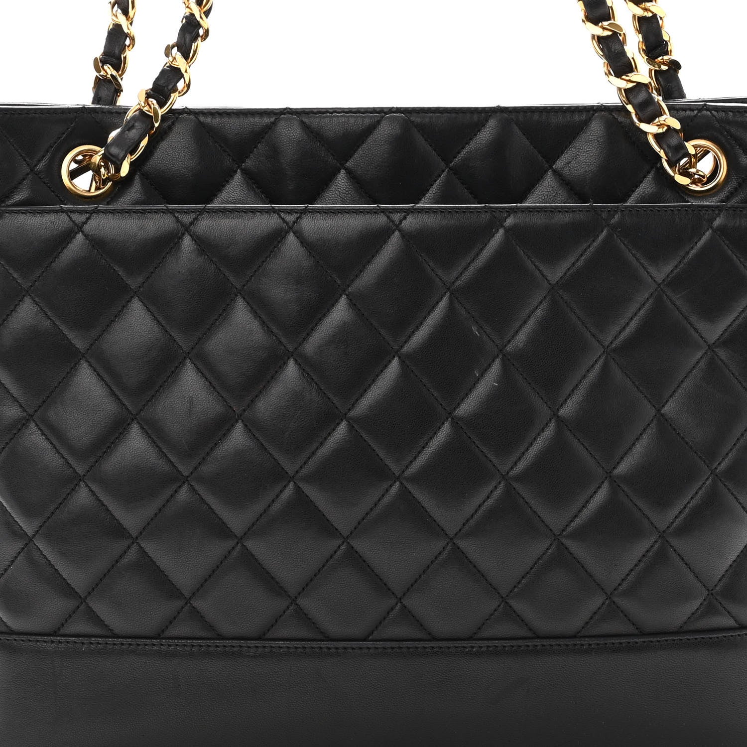 Chanel Lambskin Quilted Shoulder Bag Black 7 of 11