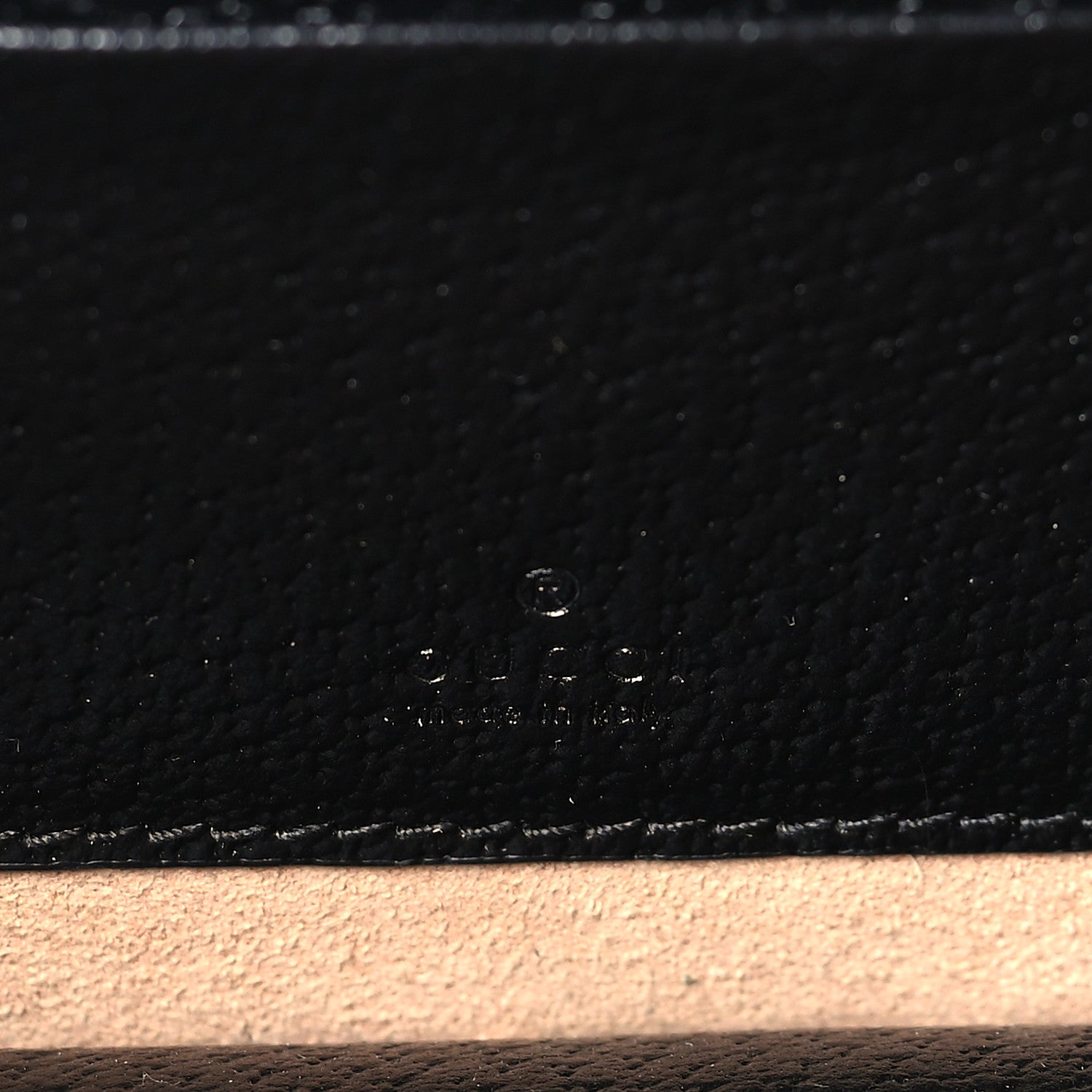 Gucci GG Supreme Monogram Textured Dollar Calfskin Mini New Basket Shoulder Bag Beige Ebony Black 5 of 8