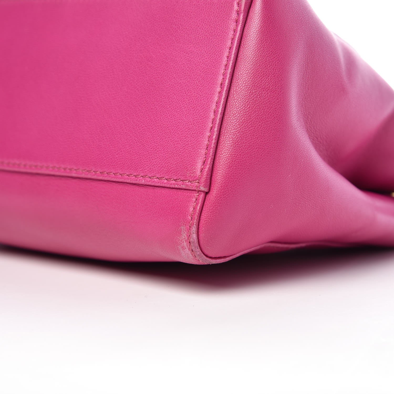 Fendi Nappa Mini Peekaboo Iconic Satchel Magenta 13 of 14