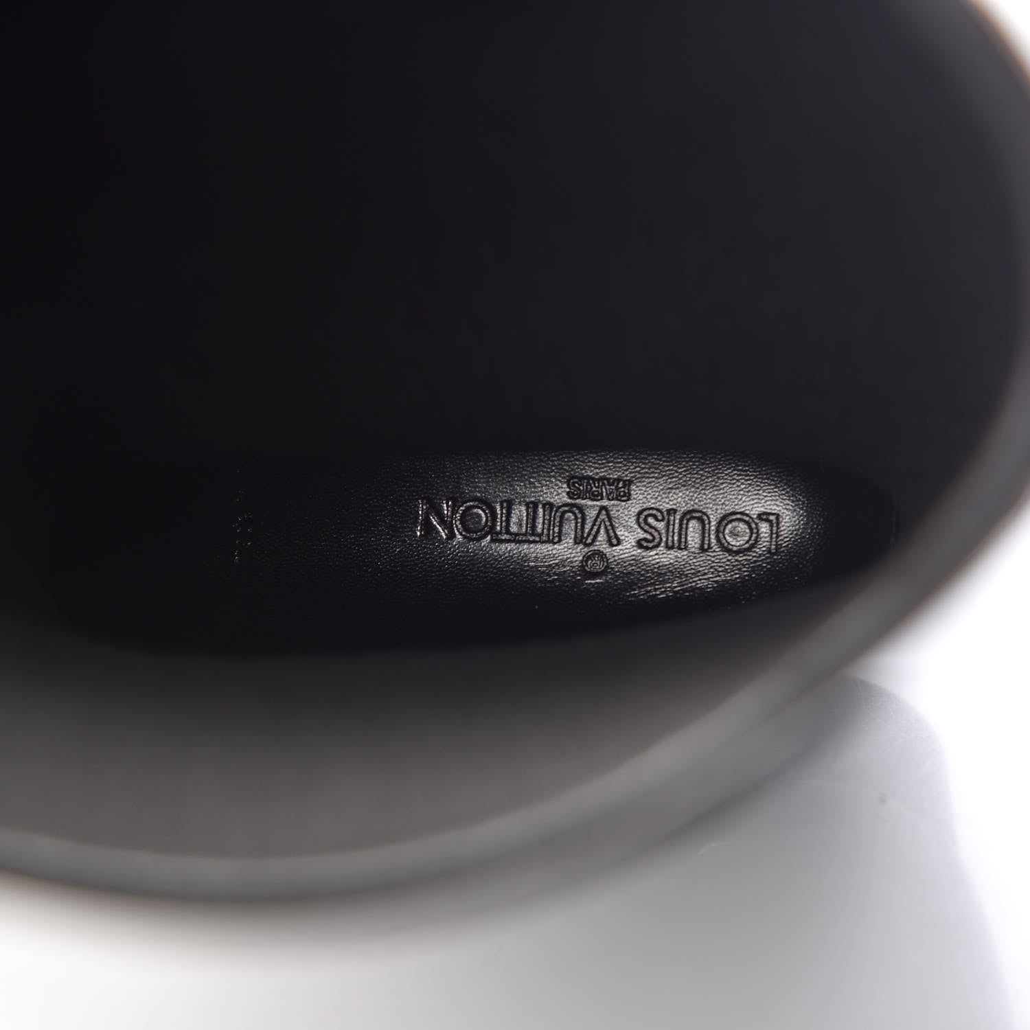 Louis Vuitton Rubber Embossed Monogram Drops High Rain Boots 39 Black 7 of 7