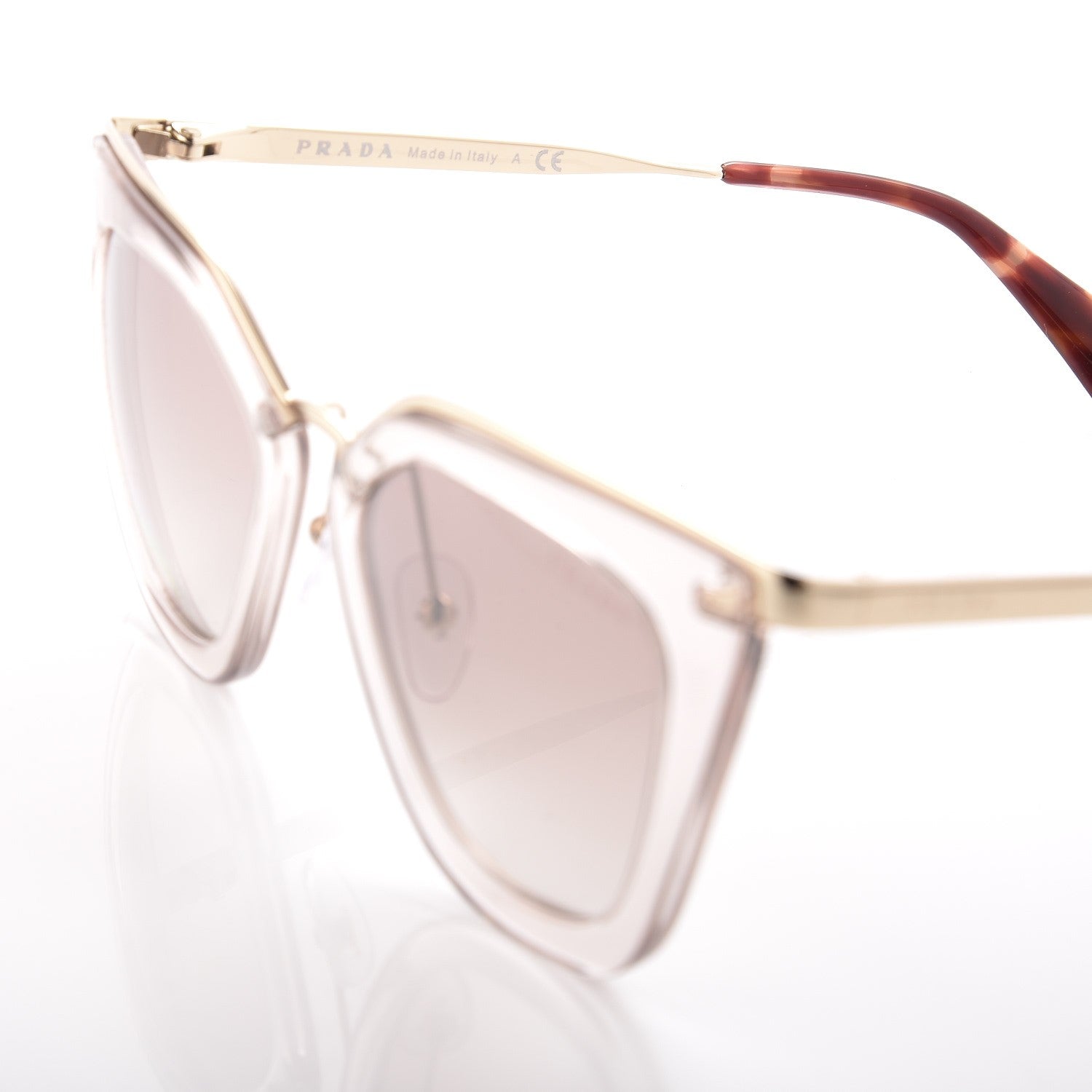Prada Cinema Sunglasses SPR 53S Transparent Brown 6 of 7