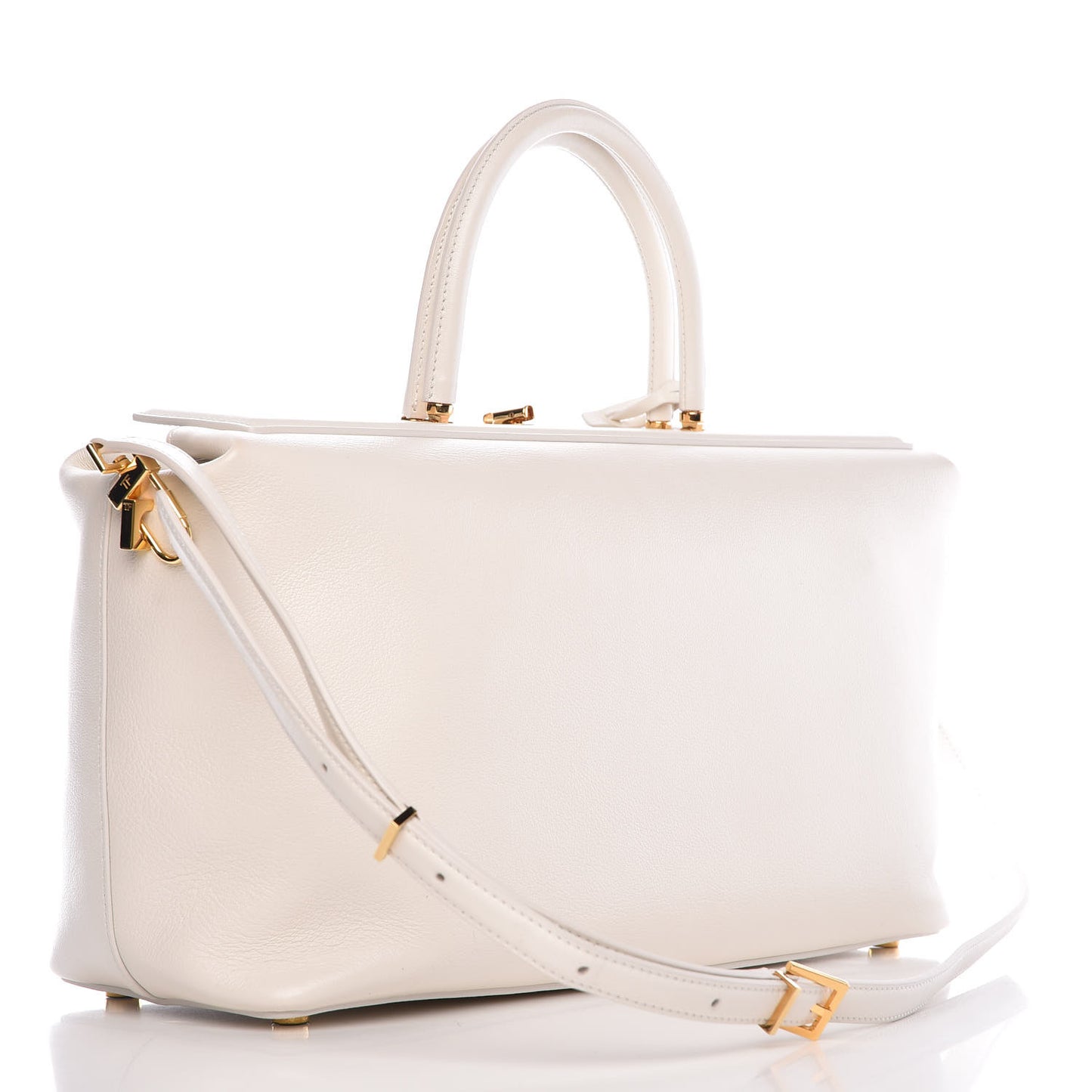 Calfskin Medium India Satchel Chalk