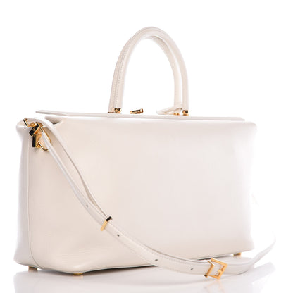 Tom Ford Calfskin Medium India Satchel Chalk 4 of 7