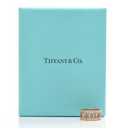 Tiffany 18K Rose Gold Diamond Wide Atlas Open Ring 49 5 6 of 6