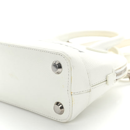Balenciaga Grained Calfskin XXS Ville Top Handle Bag White Black 9 of 12