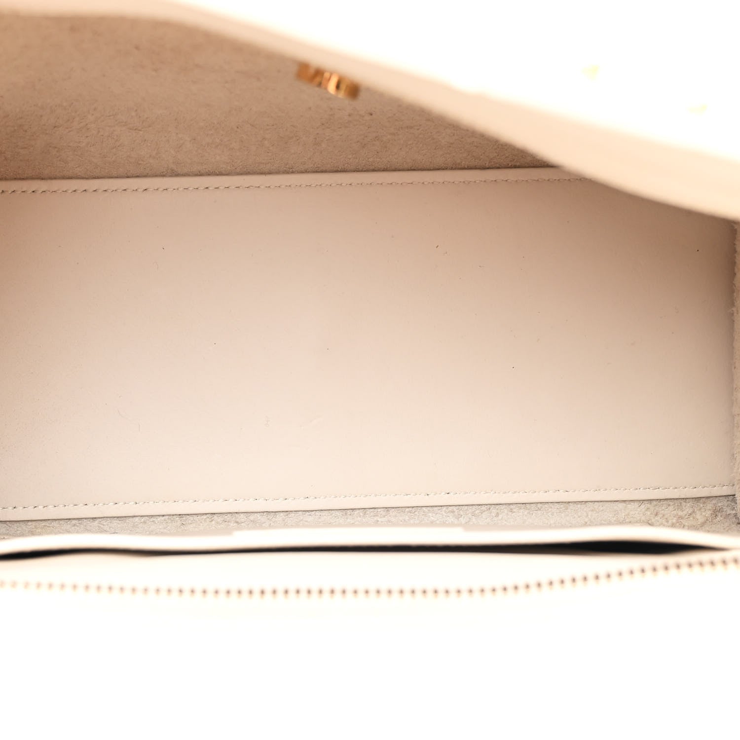 Saint Laurent Calfskin Baby Monogram Cabas Dove White 5 of 12