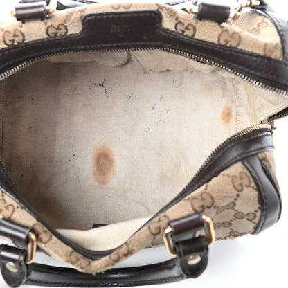Gucci Monogram Small Boston Dark Brown 7 of 13