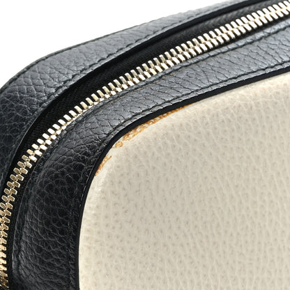 Gucci Dollar Calfskin Bi-Color Small Soho Disco Bag Mystic White Black 10 of 10