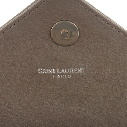 Saint Laurent Sheepskin Matelasse Chevron Monogram Classic Baby Chain Bag Fog 5 of 7