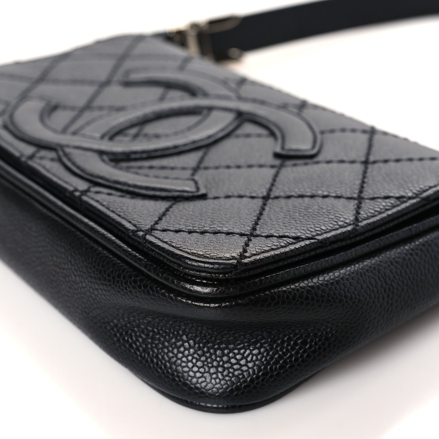 Caviar Quilted Timeless CC Flap Shoulder Bag Black