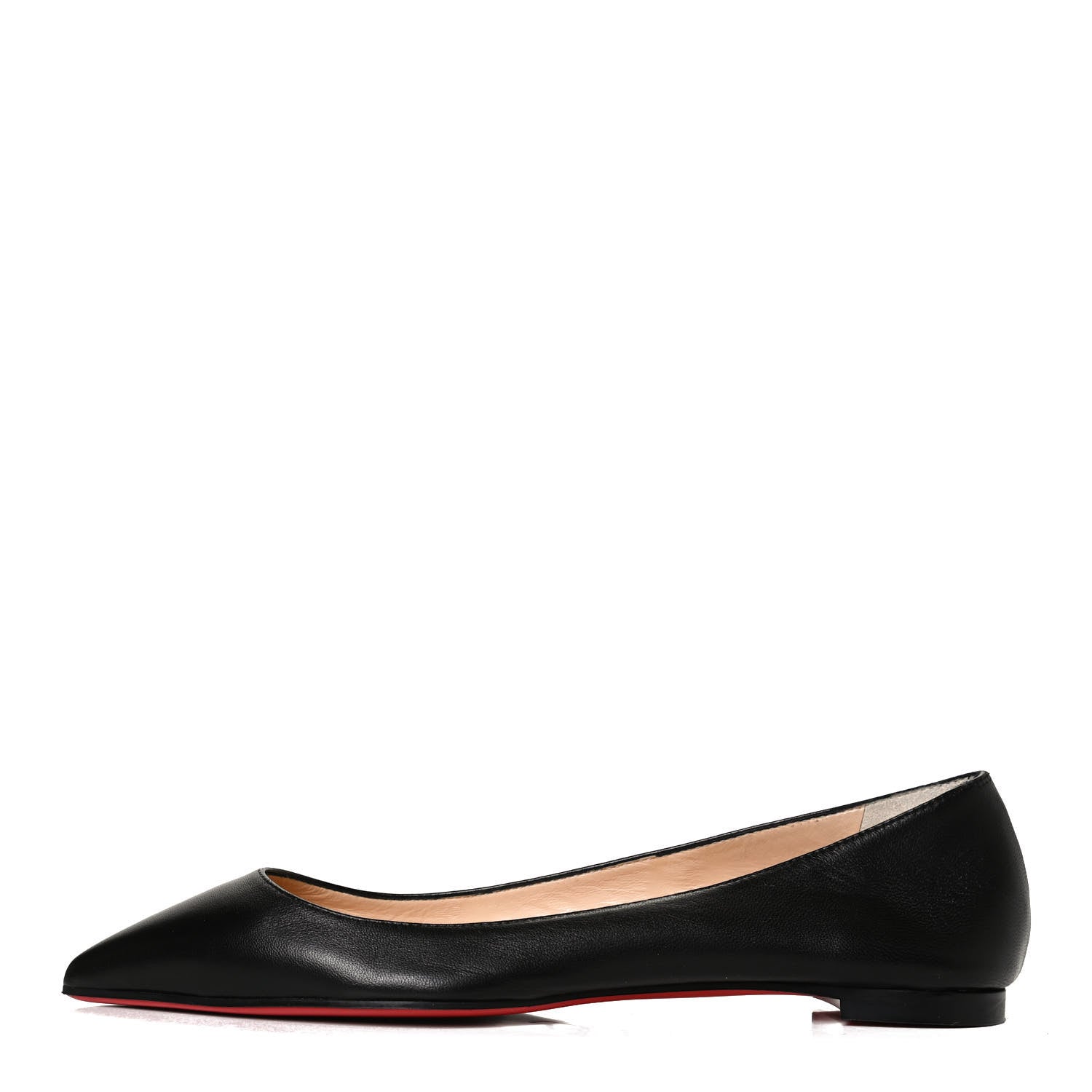 Christian Louboutin Shiny Nappa Ballalla Flats 36 Black 1 of 10