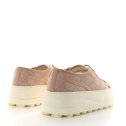 Gucci GG Monogram Womens 1977 Tennis Platform 52mm Sneakers 37 Skin Rose 3 of 8
