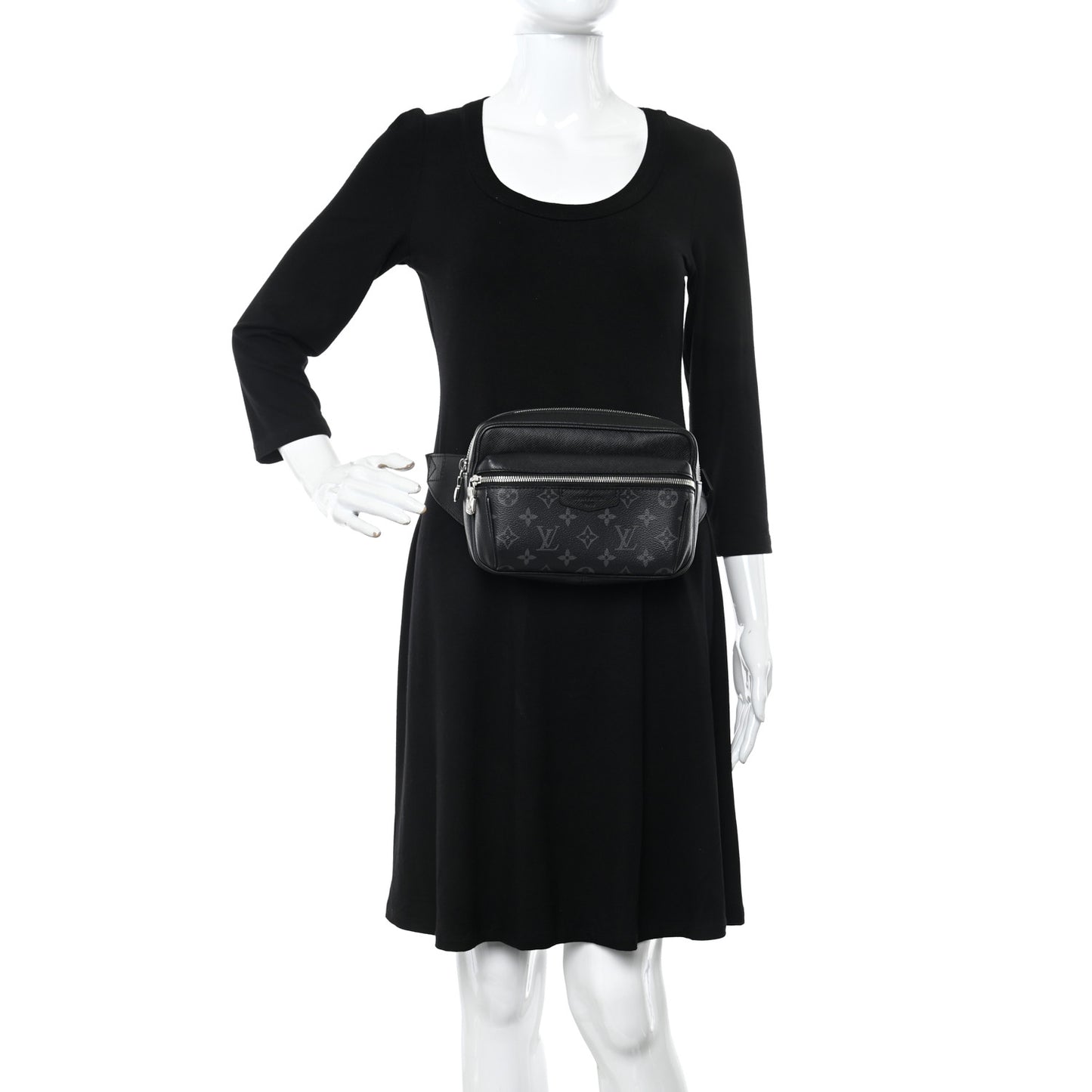 Taiga Monogram Outdoor Bumbag Black