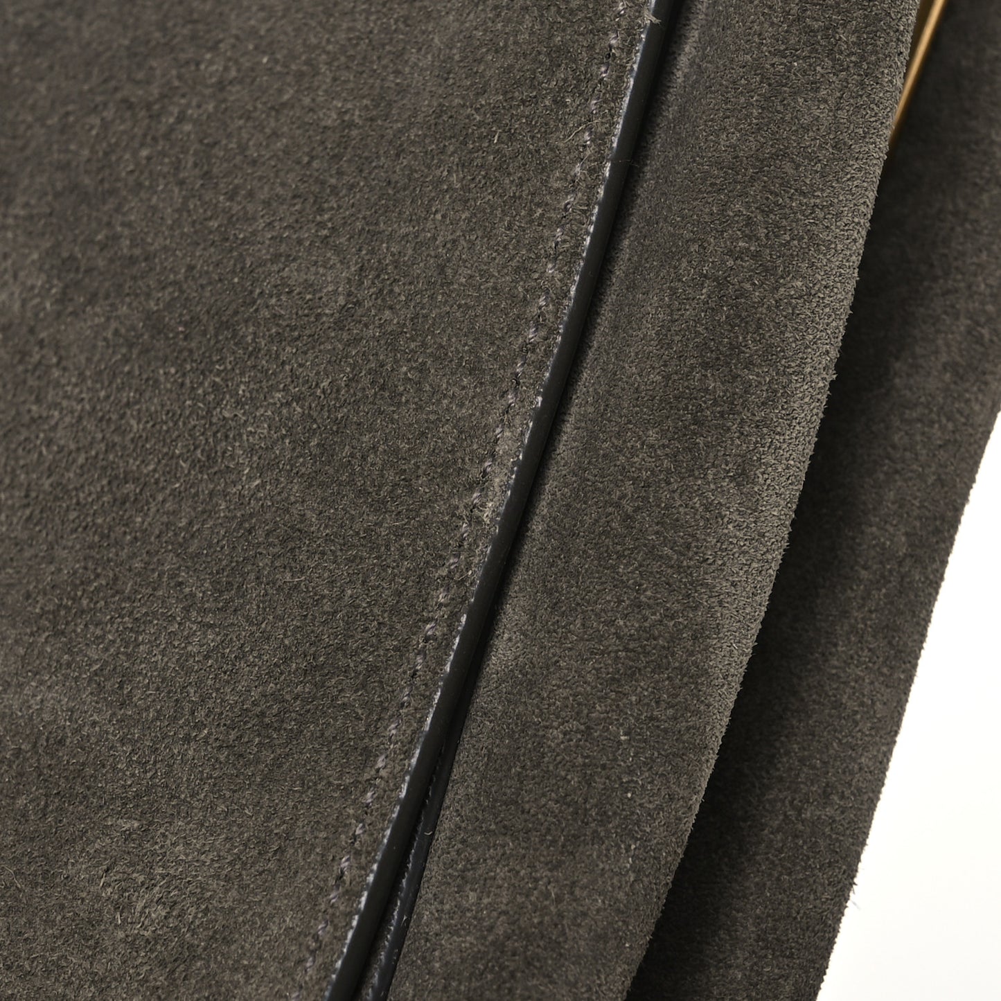 Smooth Calfskin Suede Medium Reversible Monogram Kate Satchel Taupe