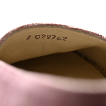 Chanel Toile Sequin CC Espadrilles 36 Pink Dark Pink 10 of 10